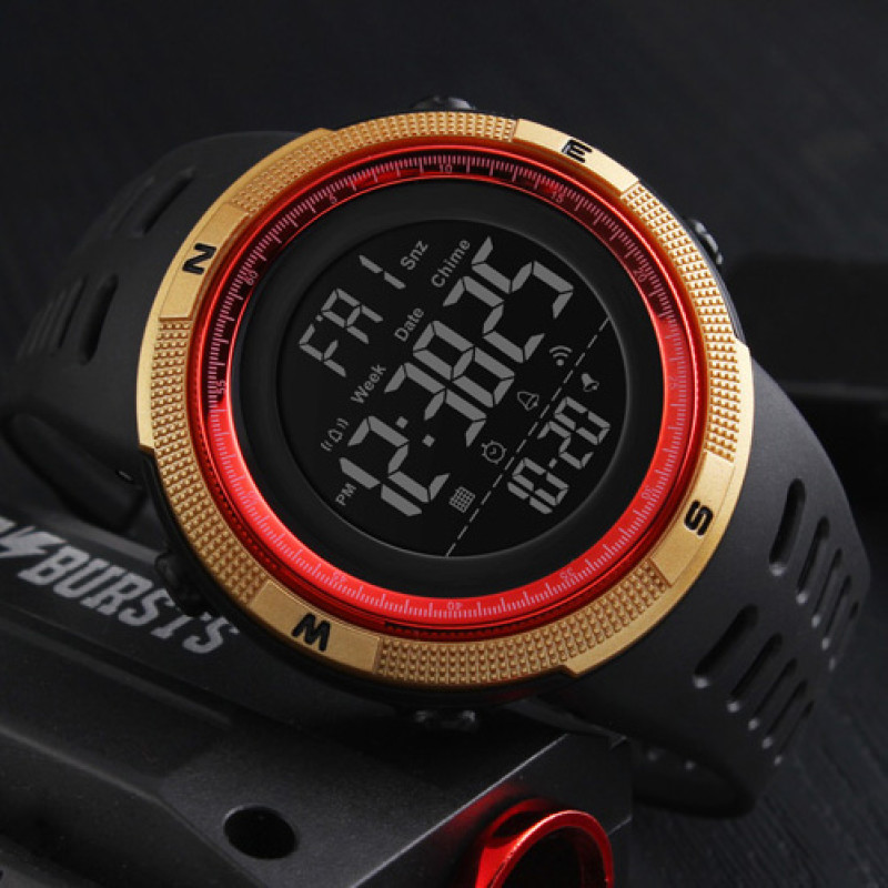 Skmei 1251GDRD Black-Gold-Red SALE