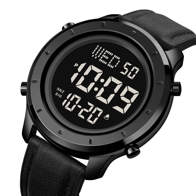 Skmei 1864LBKBK Black-Black Leather SALE