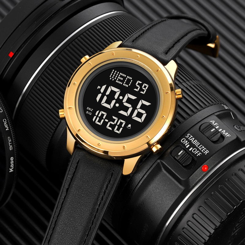 Skmei 1864LGDBK Gold-Black Leather SALE