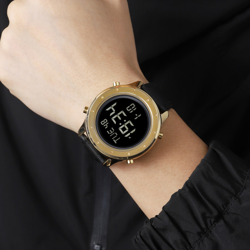 Skmei 1864LGDBK Gold-Black Leather SALE