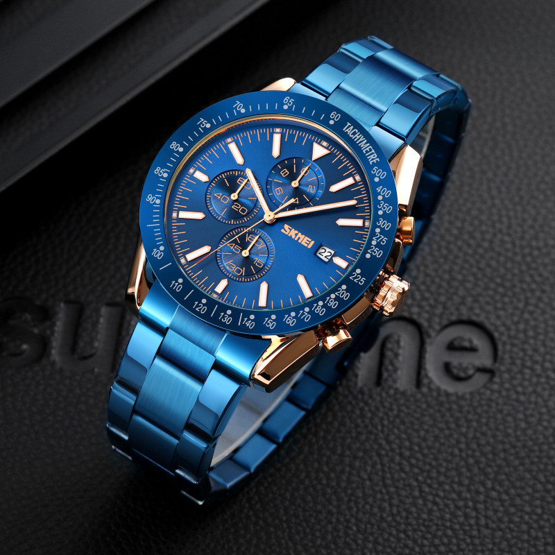 Skmei 9253RGBU Rose Gold-Blue SALE