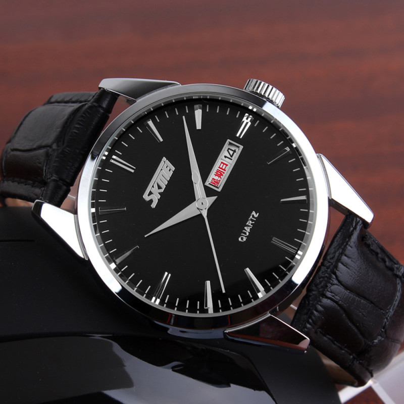 Skmei 9073SIBK-S Silver-Black lady