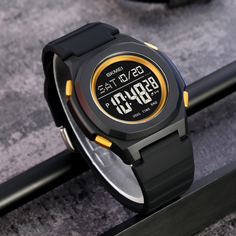 Skmei 2023BKGD-BK Black-Gold Black SALE