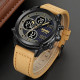 Skmei 1975LLTBNBK Light Brown-Black Leather. SALE