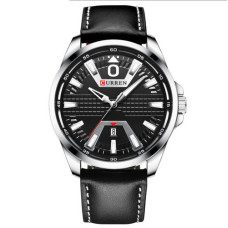 Curren 8379 Silver-Black