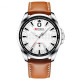 Curren 8379 Silver-White-Brown