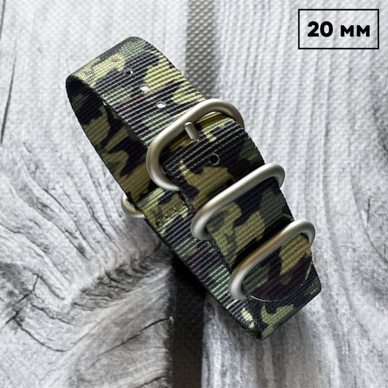 Ремешок Nato Camo A Tacs 20 мм