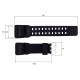 Ремешок для Skmei 1356/1358/1680BK Black