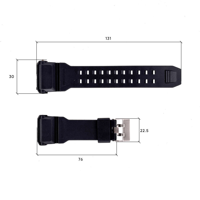 Ремінець для годинника Skmei 1742BK Black