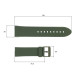 Ремешок для часов Skmei 1469AGWT Army Green-White