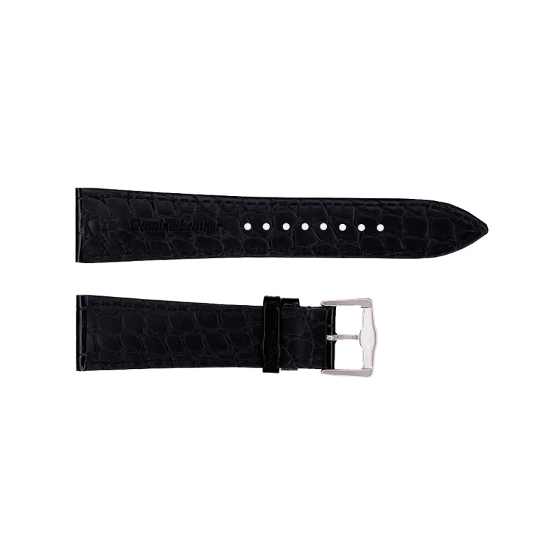 Шкіряний ремінець Premium 18х16 мм. Black