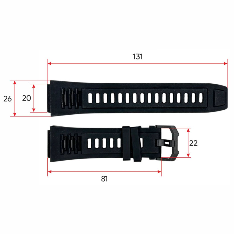 Ремінець для смарт годинника АК45 Black