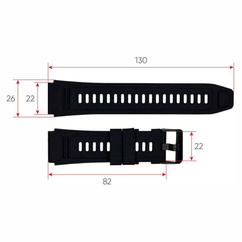 Ремешок для смарт часов Modfit Combat Black
