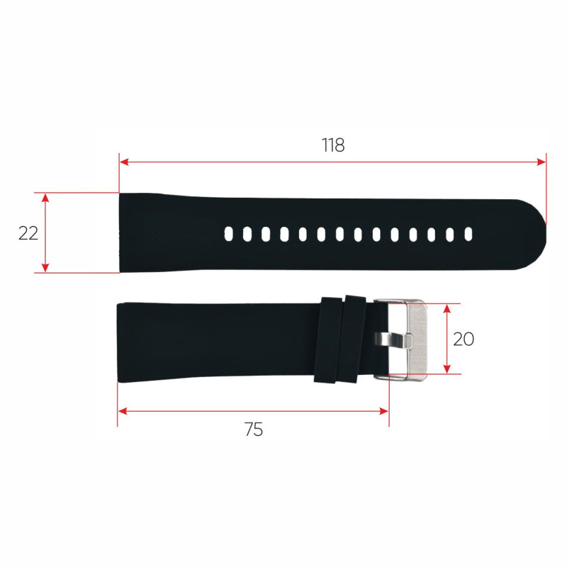 Ремінець для смарт годинника Modfit Business Black