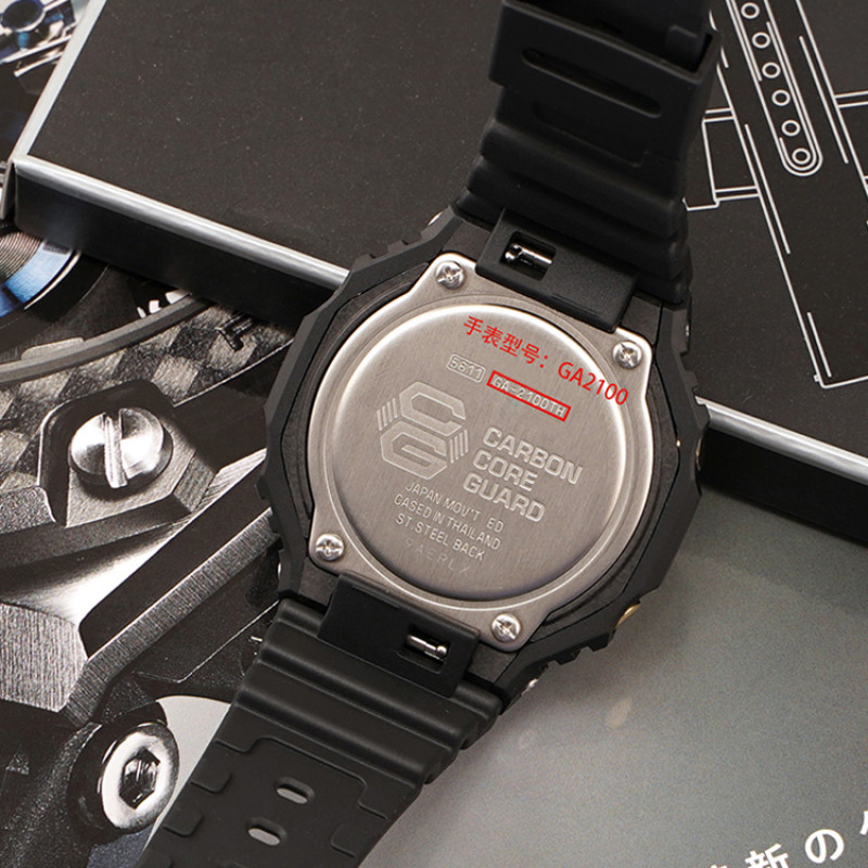 Ремінець + безель (рант) для Casio G-Shock GA-2100 Transl BK