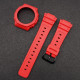 Ремінець + безель (рант) для Casio G-Shock GA-2100/GA-2110 Red Black