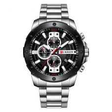 Curren 8336 Silver-Black