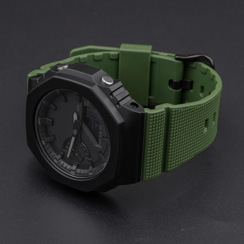 Ремінець для Casio G-Shock GM-2100 B Army Green BK
