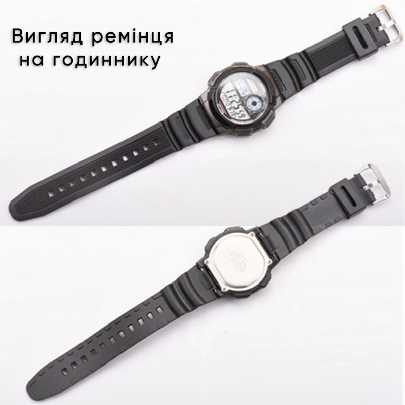Ремінець для Casio G-Shock AE-1000/1200 Black BK