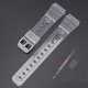 Ремінець для Casio G-Shock F-84/94/105, F-91W, AE1300 Jelly Transparent Silver