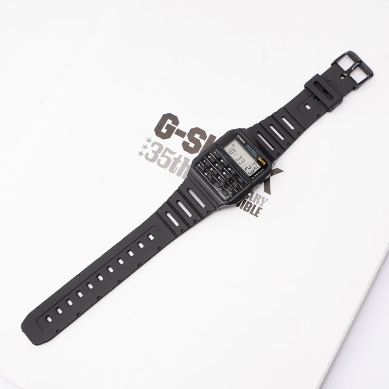 Ремінець для Casio G-Shock 20mm:CA-53W CA-61W FT-100W W-520U W-720G Black Gold