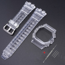 Ремінець + безель (рант) для Casio G-Shock GMW-B5000 Transp SI