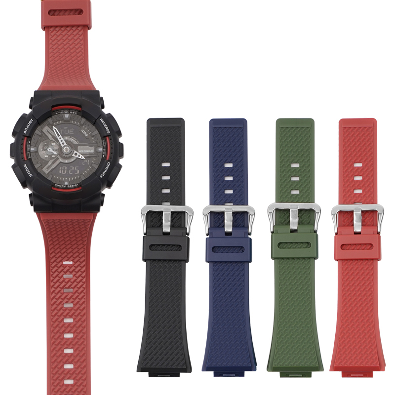 Ремінець для Casio G-Shock GA-100/110 Red SI