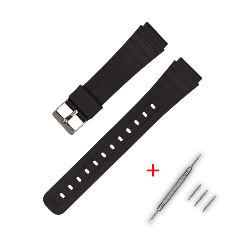 Ремінець для Casio G-Shock C-type 16mm Black SI