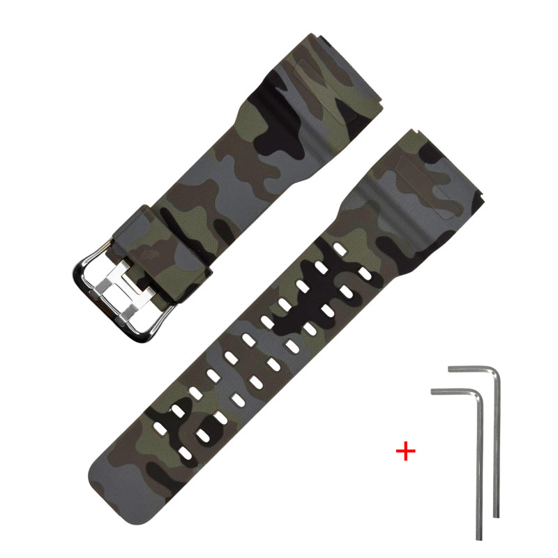 Ремінець для Casio G-Shock GG-1000/GWG-100/GSG-100 Camo Gray SI