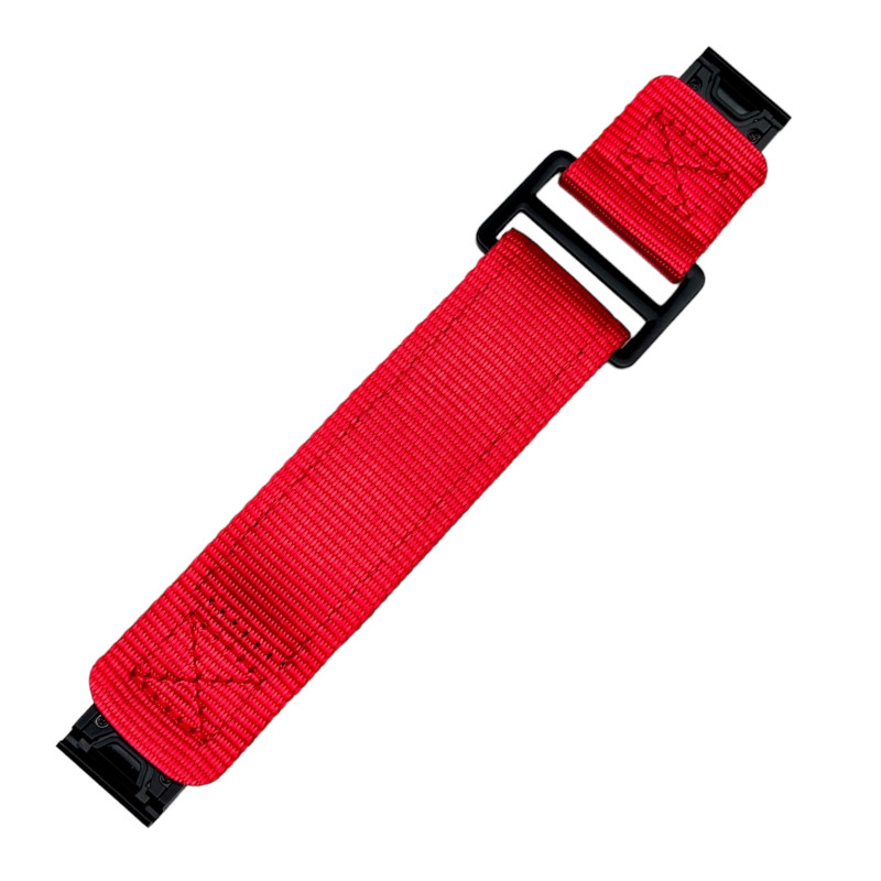 Ремінець для годинника Nylon Pro for Garmin Red 22 мм