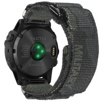 Ремешок для часов Hemsut HGA131 Military nylon strap with Velcro Garmin Camo Black  22 mm