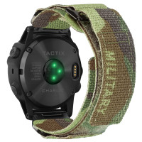 Ремешок для часов Hemsut HGA131 Military nylon strap with Velcro Garmin Camo Green  22 mm