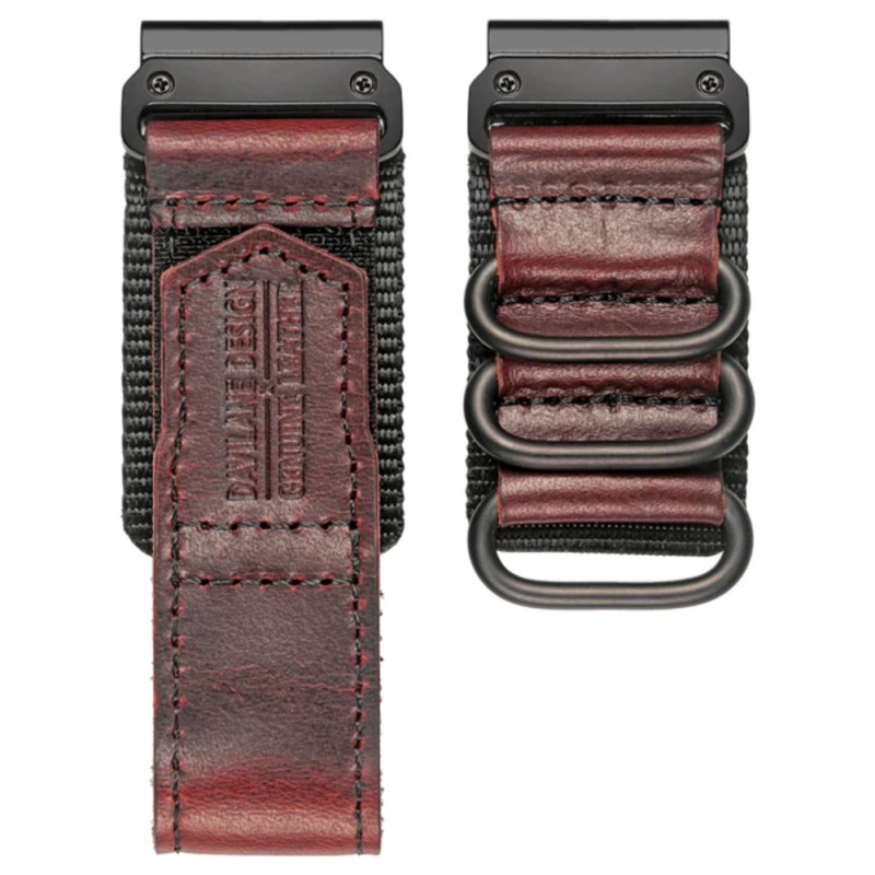 Ремінець для годинника Hemsut HGA137 Mens leather Garmin Brown 22 mm