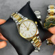 Curren 8439L Silver-Gold-Green
