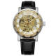 Winner 8012 Diamonds Automatic Black-Silver-Gold-White