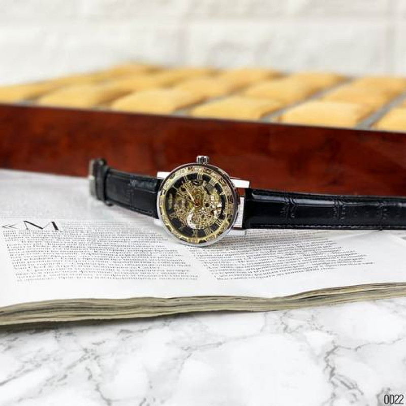 Winner 8012 Diamonds Automatic Black-Silver-Gold-Black