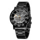 Winner 8012 Diamonds Automatic Black-Silver