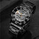 Winner 8012 Diamonds Automatic Black-Silver