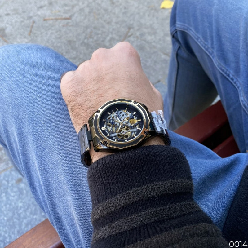 Forsining 8130 Black-Gold-Black