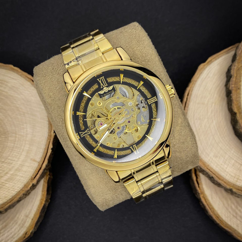 Forsining 8173 Gold-Black Steel