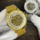 Forsining 8173 Gold-White Mesh