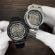 Forsining 8173 Silver-Black Mesh