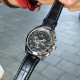Forsining 6625 Silver-Black Leather