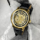 Forsining 8173 Gold-Black Leather