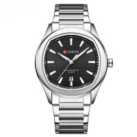 Curren 8474 Silver-Black