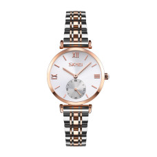 Skmei 9198TRGSI-S Rose Gold-Silver Lady STOPPED