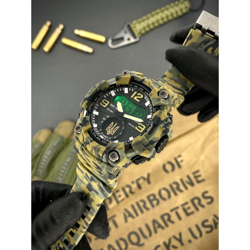 Awarder 003 Тризуб золото Army Green
