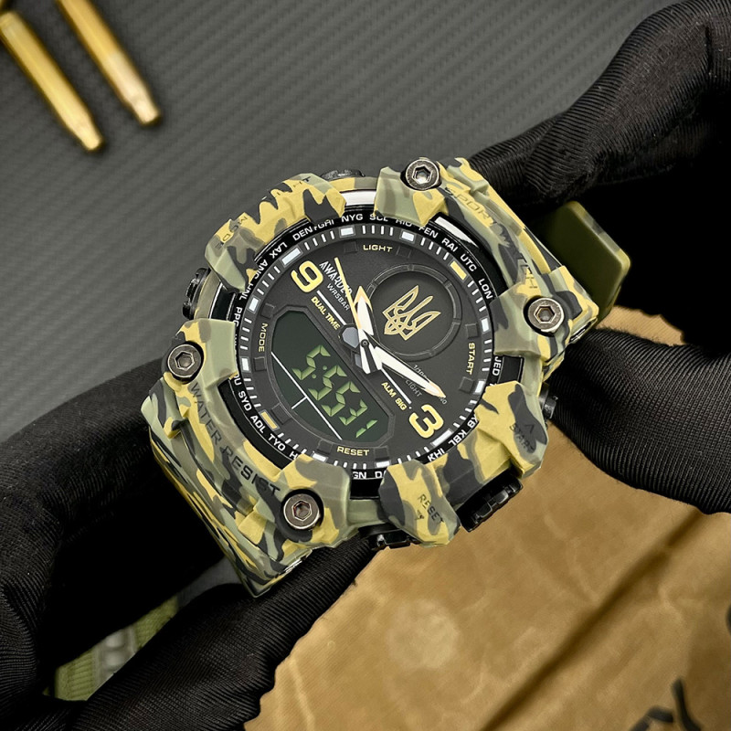 Awarder 001 Тризуб золото Camo Green