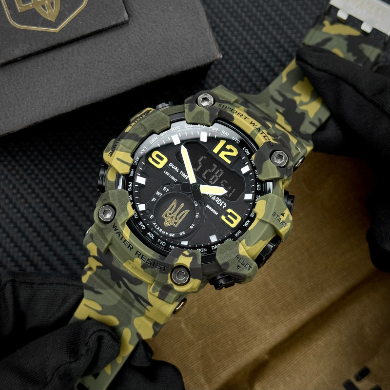 Awarder 004 Тризуб золото Camo Green