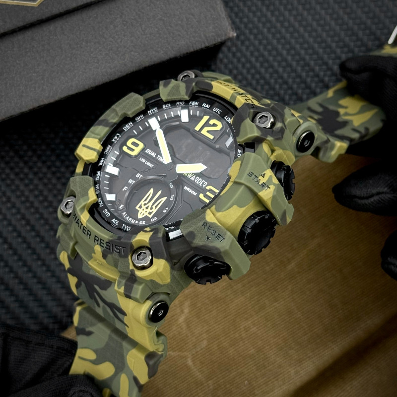 Awarder 004 Тризуб золото Camo Green